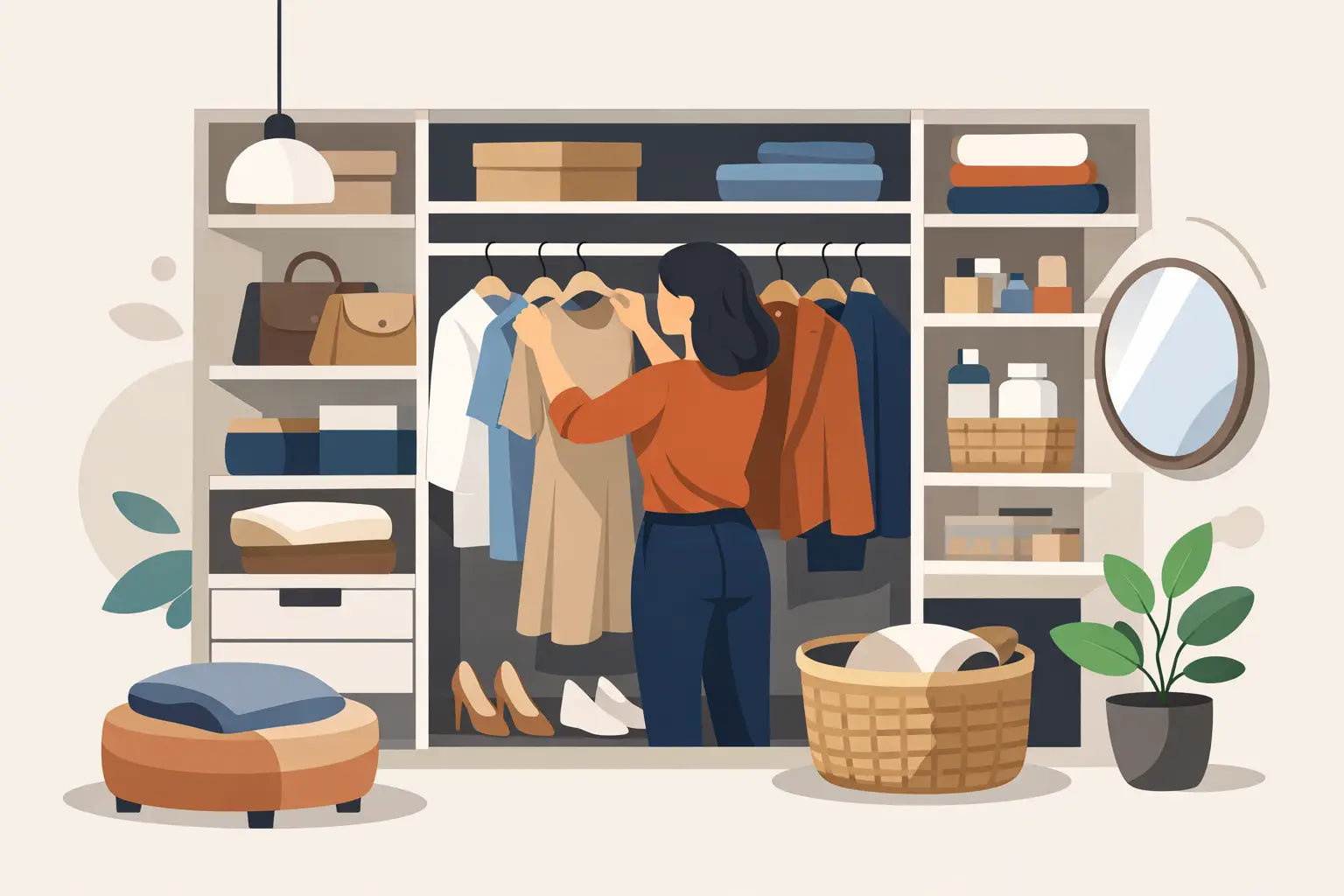 Cómo organizar un vestidor pequeño sin agobios