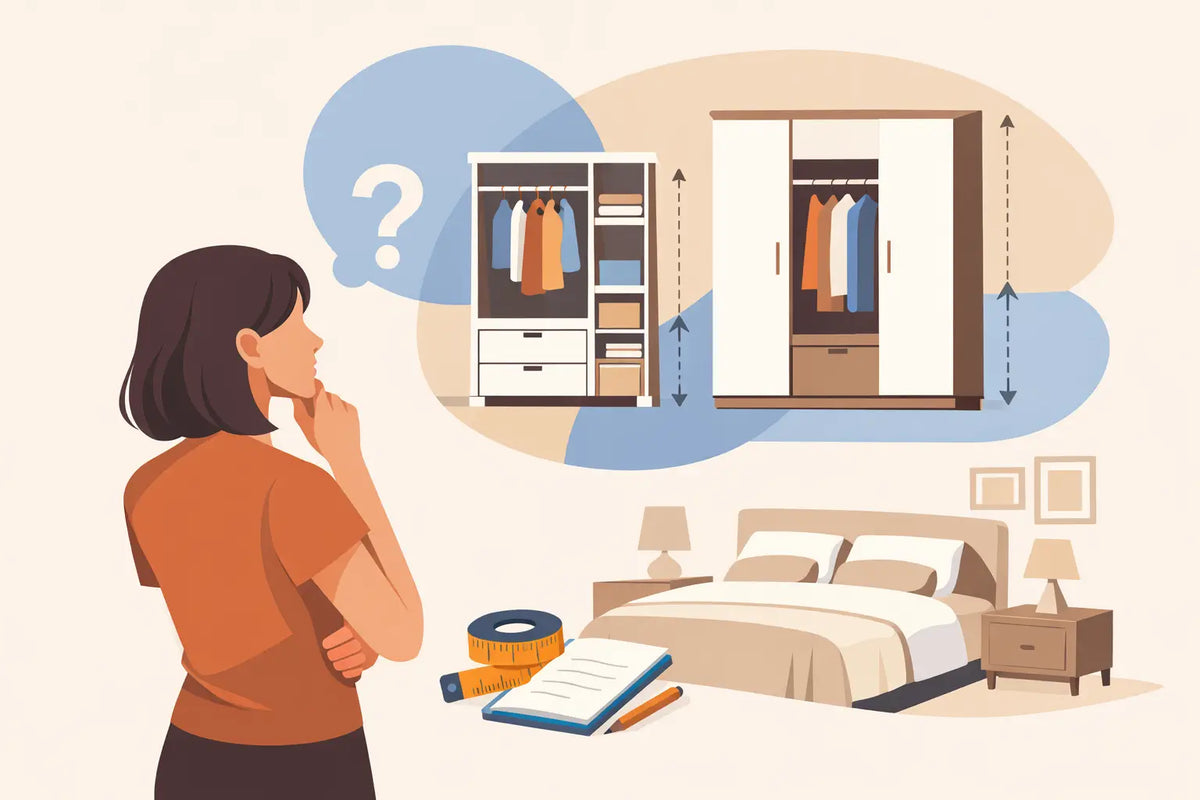 ¿Qué medida de armario necesito para mi dormitorio?