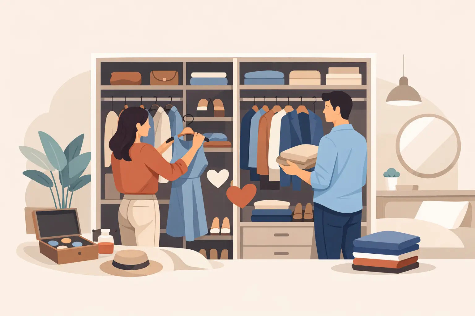 Guía de armarios para pareja sin errores