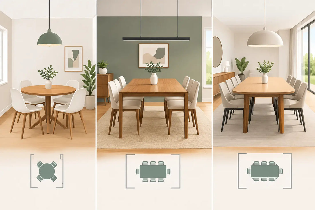 Qué mesa poner en comedor según tu espacio