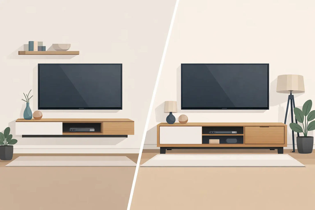 Mueble TV suspendido o suelo, ¿cuál elegir?