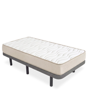 Pack ahorro base tapizada Dollie con colchón viscoelástico Nova plus 105x190 cm - 20 cm Altura