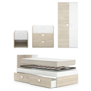 Pack ahorro juvenil Habitación completa Dina con Colchón Nova 90 x 190 cm y Somier