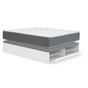 Pack ahorro matrimonio Canapé con zapatero Lan y Colchón viscoelástico y muelles Aurea 150 x 190 cm