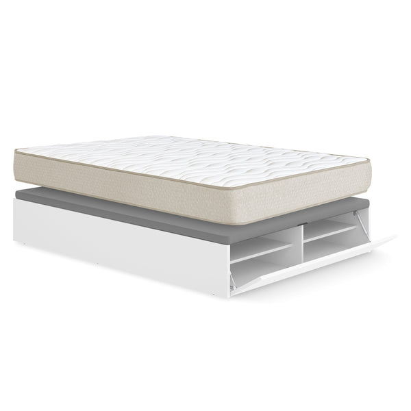 Pack ahorro matrimonio Canapé con zapatero Lan y Colchón viscoelástico Nova Plus 150 x 190 cm