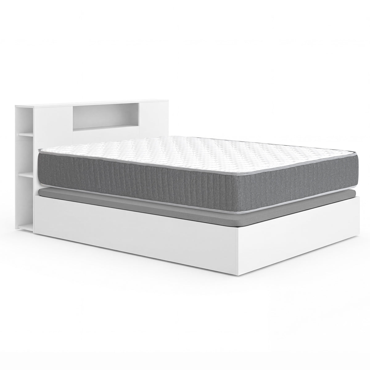 Pack ahorro matrimonio Canapé con Cabecero Ten y Colchón viscoelástico y muelles Aurea 150 x 190 cm