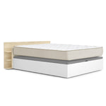 Blanco y madera natural claro