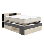 Blanco y madera natural