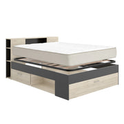 Pack ahorro matrimonio Cama Lanka con cabecero, Colchón Nova Plus y Somier 135 x 190 cm