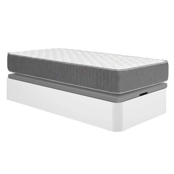 Pack ahorro juvenil Canapé Round con Colchón viscoelástico y muelles ensacados Aurea 90 x 190 cm