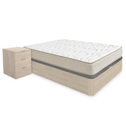 Pack ahorro matrimonio Canapé Round, 2 Mesitas de noche y Colchón viscoelástico Nova Plus 135 x 190 cm