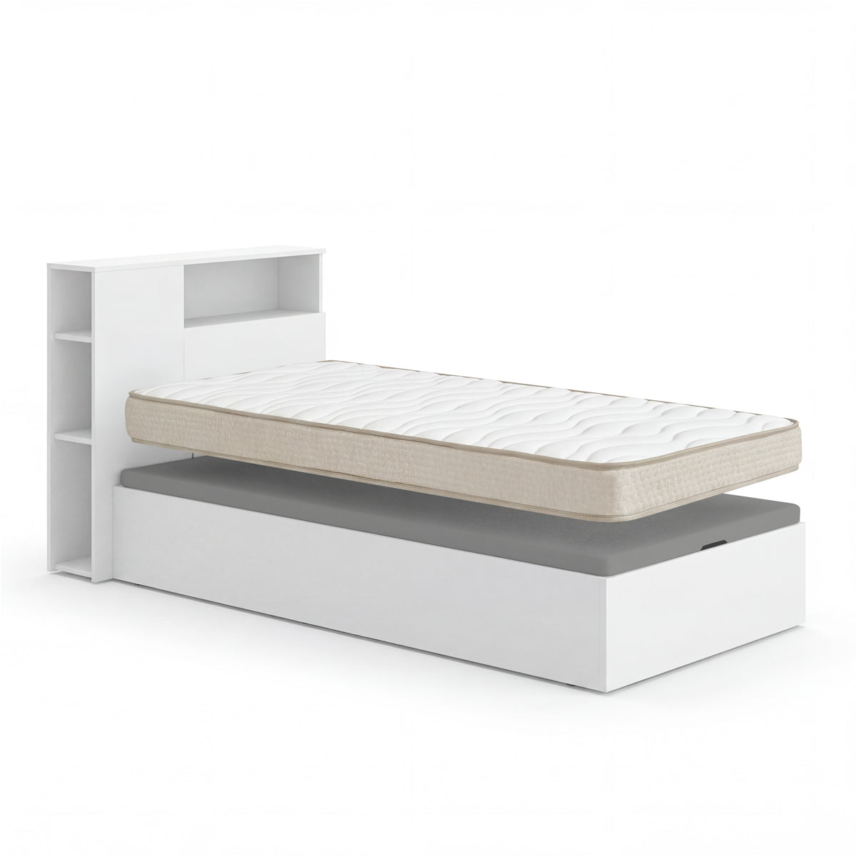 Pack ahorro juvenil Canapé con Cabecero Ten y Colchón Viscoelástico Nova 90 x 190 cm