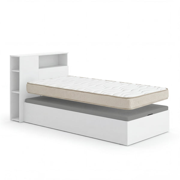 Pack ahorro juvenil Canapé con Cabecero Ten y Colchón Viscoelástico Nova 90 x 190 cm