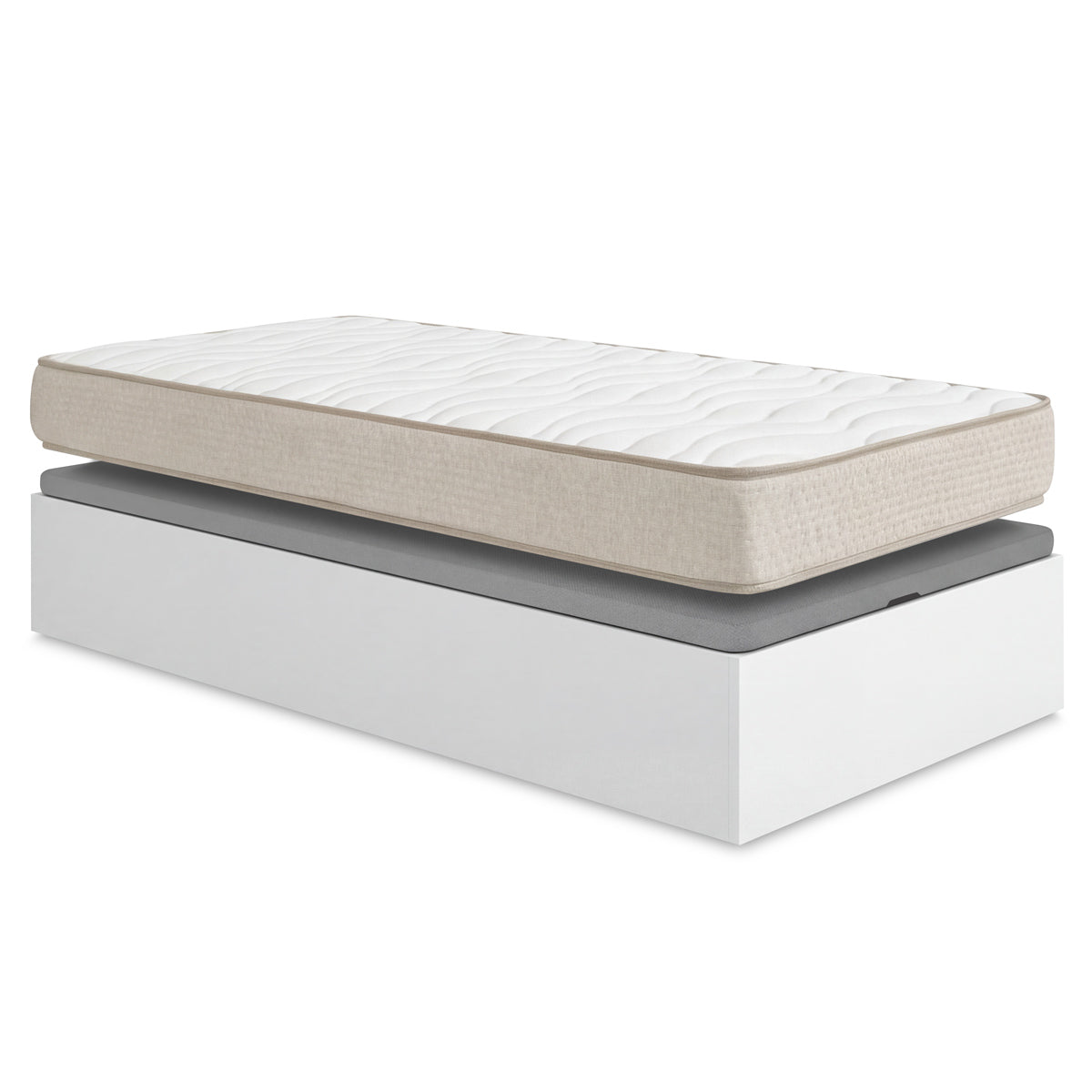 Pack ahorro juvenil Canapé abatible Nest con Colchón viscoelástico Nova Plus 90 x 190 cm