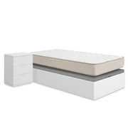 Pack ahorro juvenil Canapé Nest con Colchón viscoelástico Nova Plus 105 x 190 cm y Mesita de noche Rio