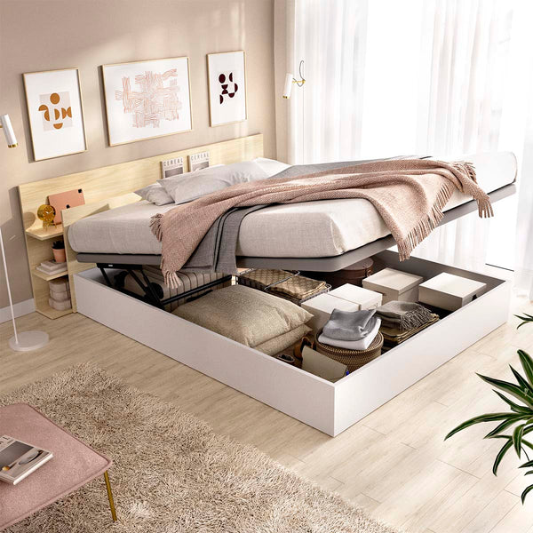 Pack ahorro matrimonio Canapé, Cabecero Tori y Colchón viscoelástico Nova Plus 150 x 190 cm
