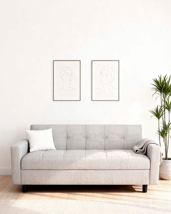 Sofá cama de 3 plazas con almacenaje Kim