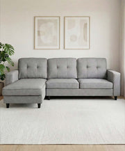 Sofá con chaise longue reversible Karla