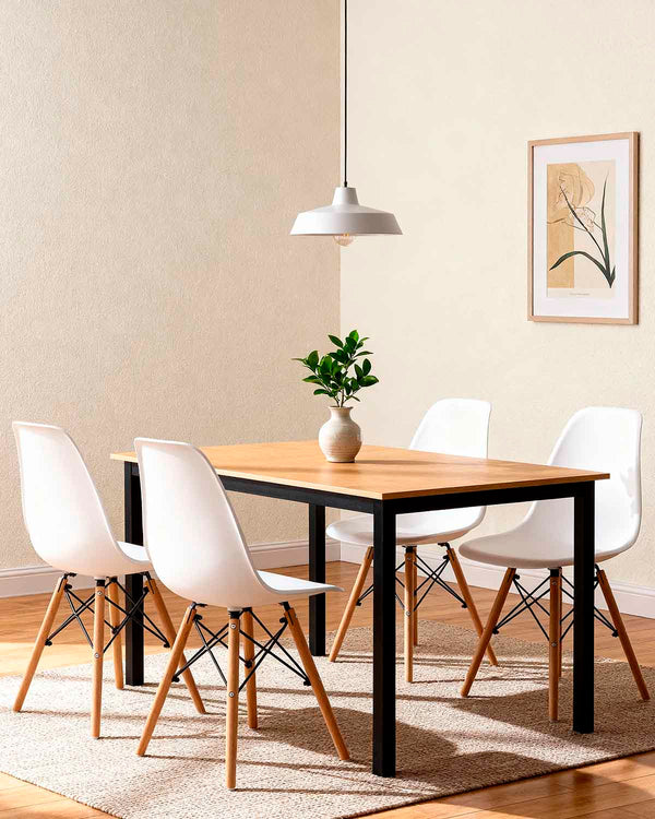 Pack ahorro de mesa Elba y sillas Emilia