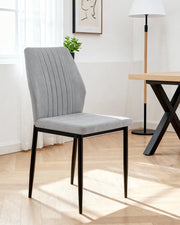 Set de 4 sillas de comedor tapizadas Manuela