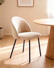 Set de 4 sillas de comedor tapizadas Grace