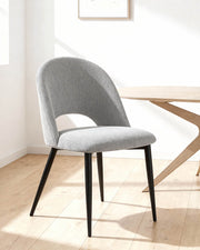 Set de 4 sillas de comedor tapizadas Hollie