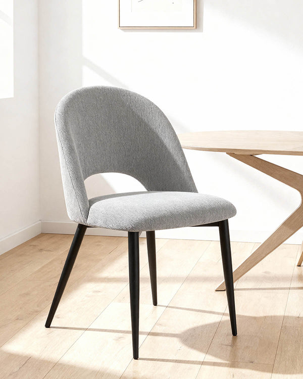 Set de 4 sillas de comedor tapizadas Hollie