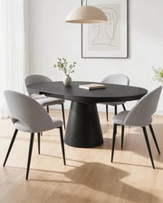 Pack ahorro de mesa extensible Cassie y sillas Hollie