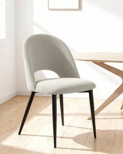 Set de 4 sillas de comedor tapizadas Hollie