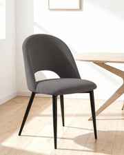 Set de 4 sillas de comedor tapizadas Hollie