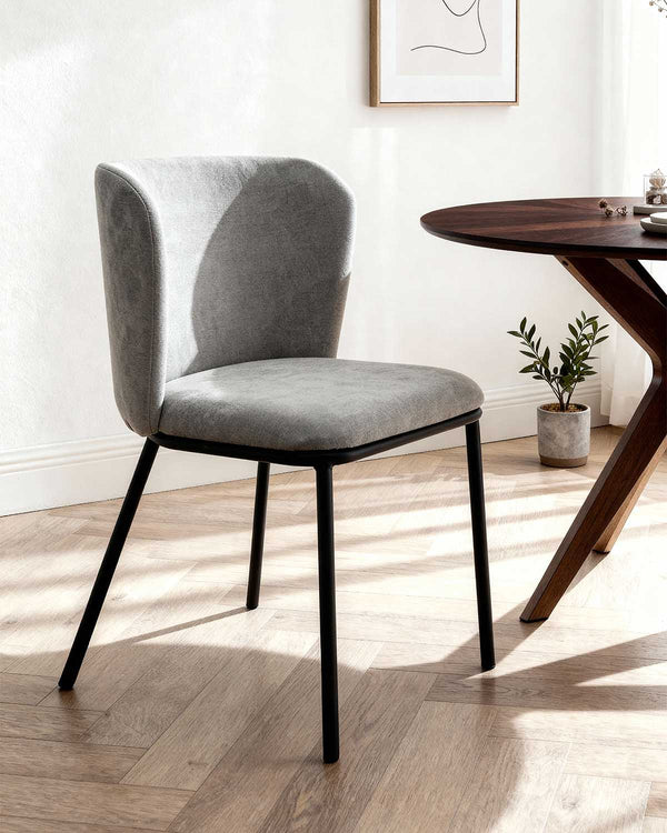 Set de 2 sillas de comedor tapizadas Glenna