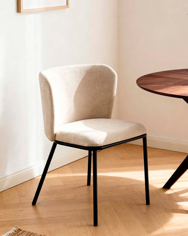 Set de 2 sillas de comedor tapizadas Glenna