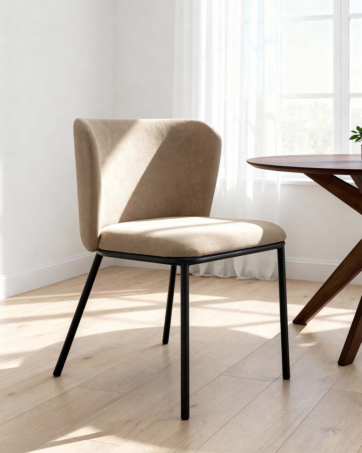 Set de 2 sillas de comedor tapizadas Glenna