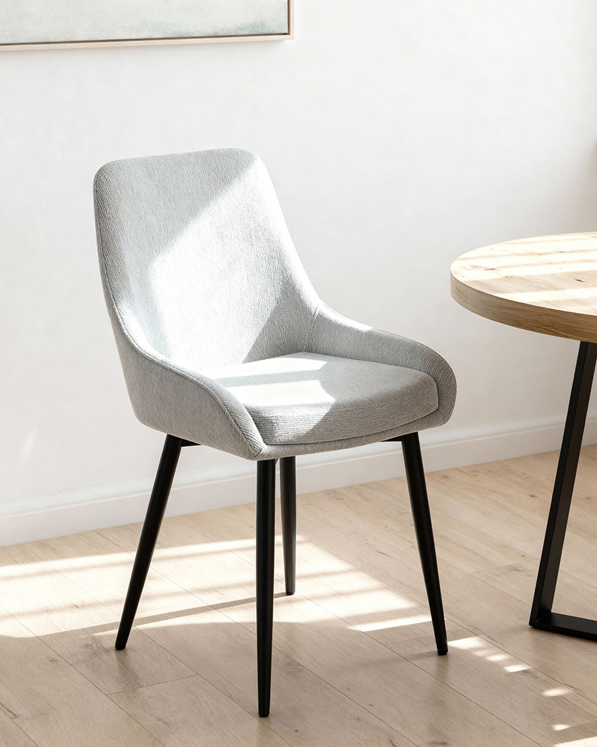 Set de 4 sillas de comedor tapizadas Jackie