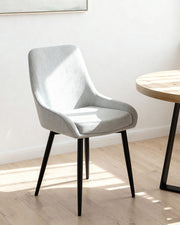 Set de 4 sillas de comedor tapizadas Jackie