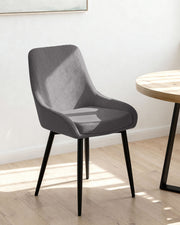 Set de 4 sillas de comedor tapizadas Jackie