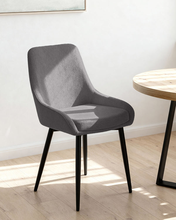 Set de 4 sillas de comedor tapizadas Jackie