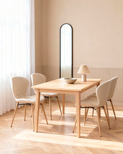 Pack ahorro de mesa extensible Ebony y sillas Helene