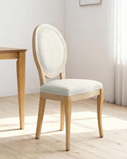 Set de 2 sillas de comedor tapizadas Lizzie