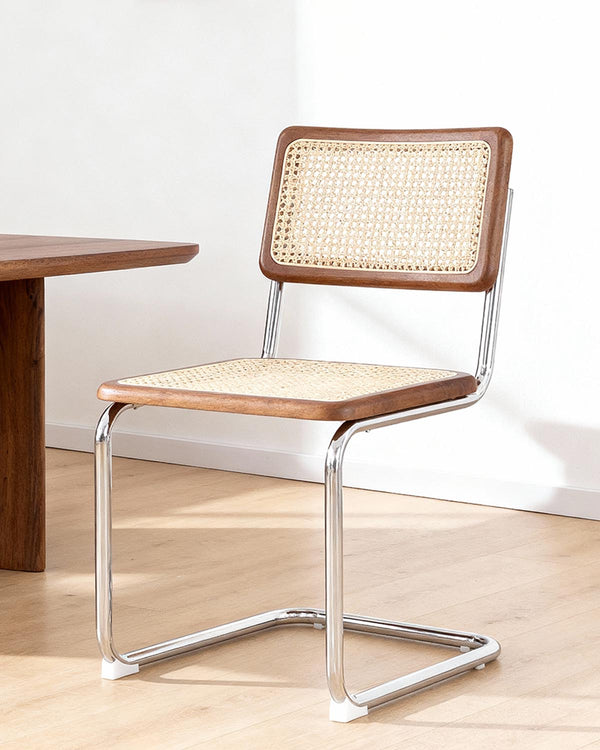 Set de 4 sillas de comedor en ratán Karyn