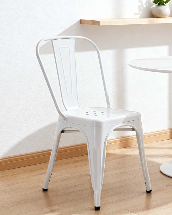 Set de 4 sillas en acero Lessie