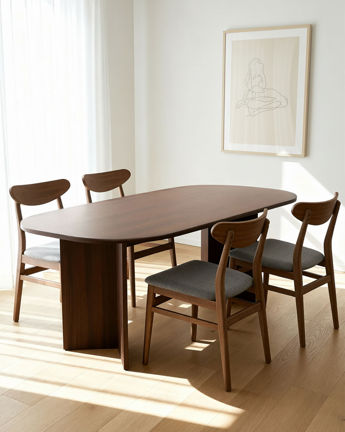 Pack ahorro de mesa Jacklyn y sillas Tanya