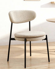 Set de 4 sillas de comedor tapizadas Faith