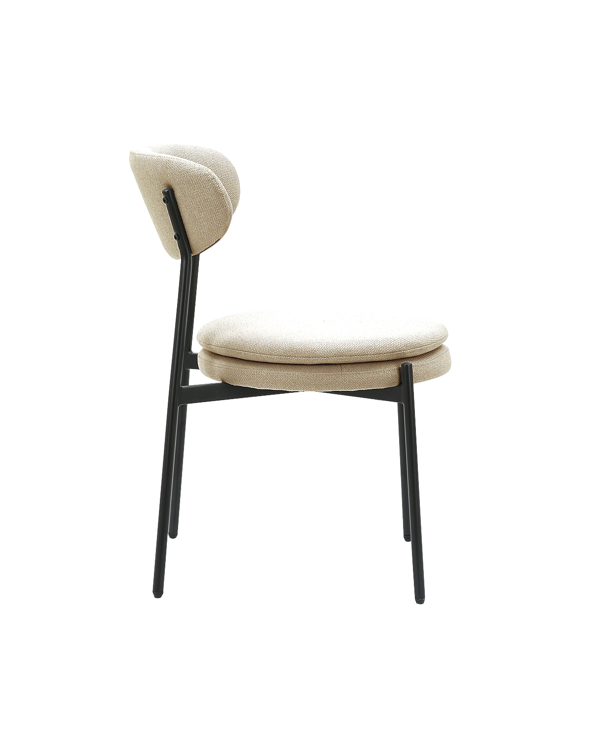 Set de 4 sillas de comedor tapizadas Faith