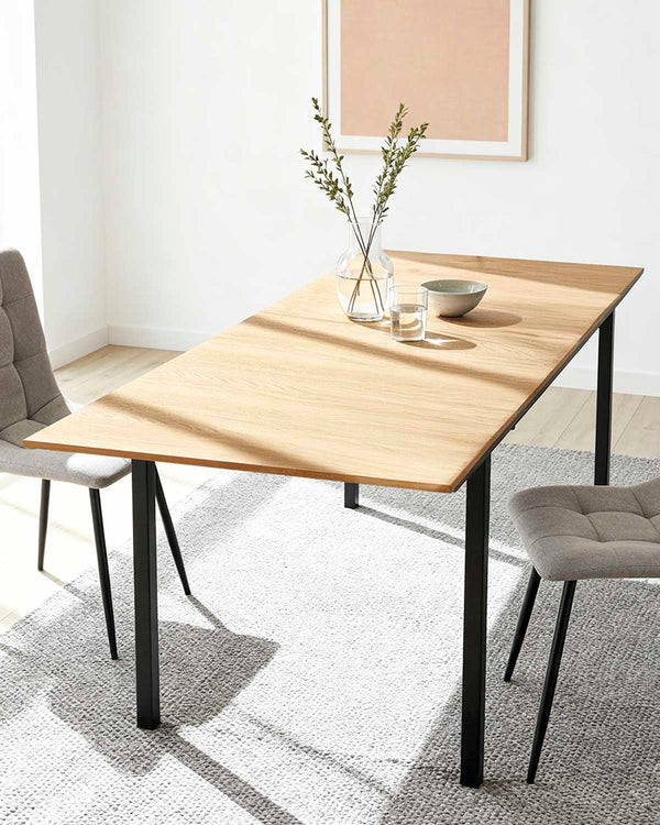 Mesa de comedor rectangular extensible Elba