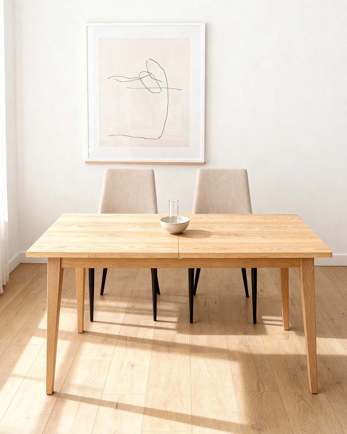 Mesa de comedor rectangular extensible Ebony