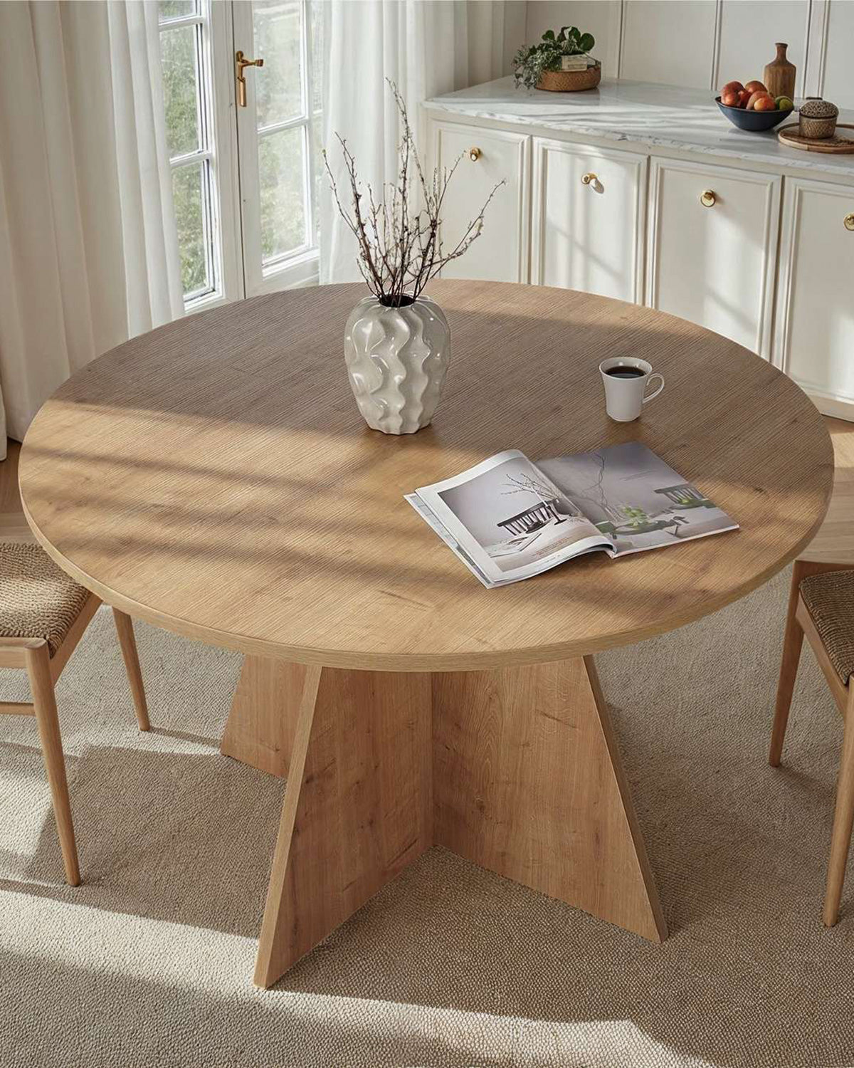 Mesa de comedor redonda Bethany