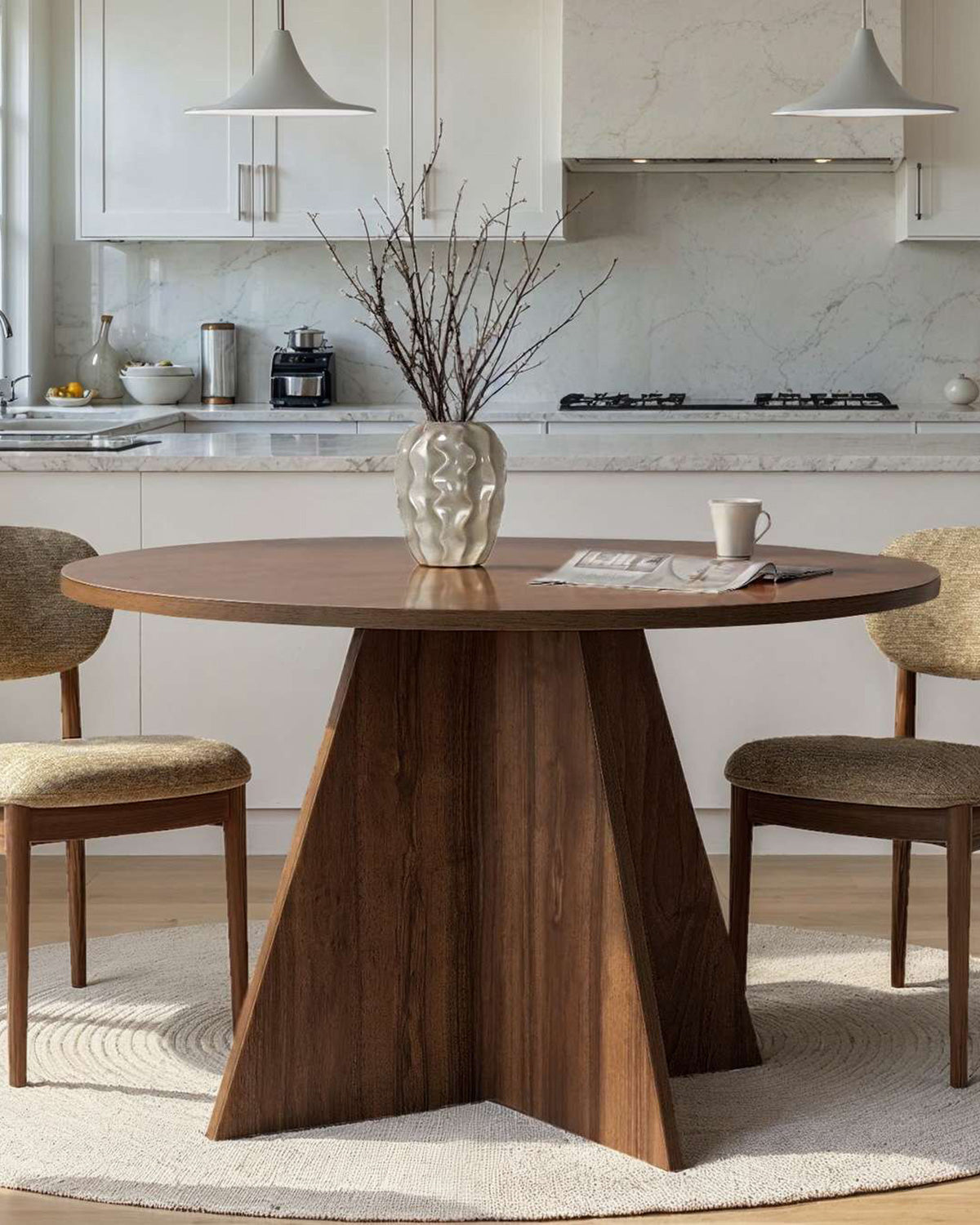 Mesa de comedor redonda Bethany