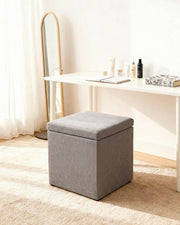 Puff con almacenaje tapizado Jayne