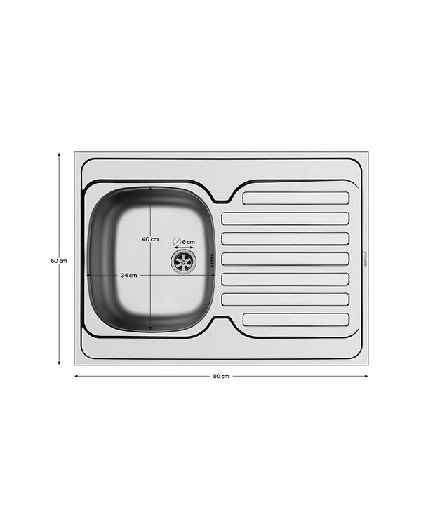 Fregadero doble para módulo de cocina inferior  Myrtle